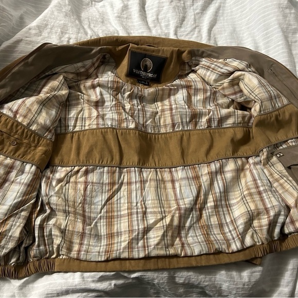 Weatherproof Mens Jacket Brown Full Zip Pockets Collar Lined XXL - Picture 9 of 12